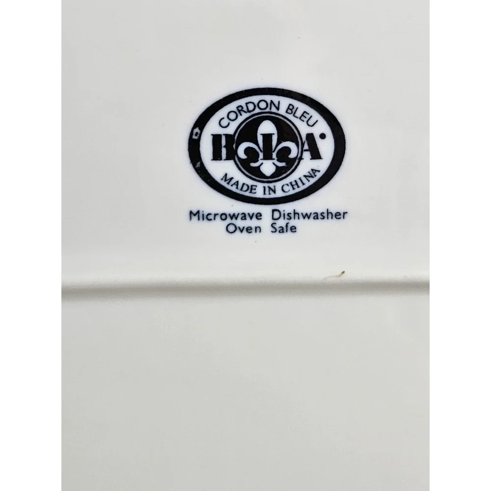 BIA Cordon Bleu Porcelain Rectangular Serving Platter White 14.25
